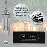 Halloween pumpkin wind chime for outdoor Halloween decorations